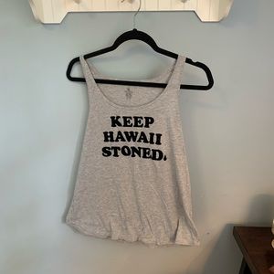 ‘keep hawaii stoned’ tank top